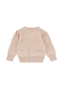 Angel's face Cardigan Beige con Fiocchi per Neonate