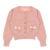 Angel's face Cardigan Rosa con Fiocchi per Bambine