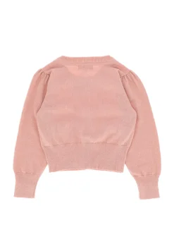 Angel's face Cardigan Rosa con Fiocchi per Bambine