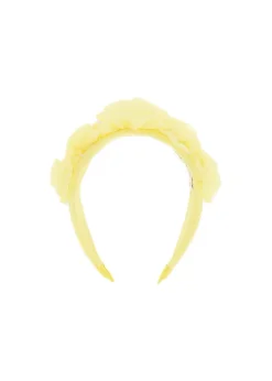 Angel's Face Cerchietto Giallo con Tulle Rosie per Bambine