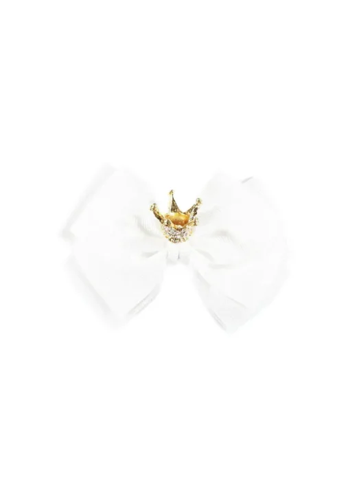 Angel's Face Fermacapelli Bianco Crown per Bambine