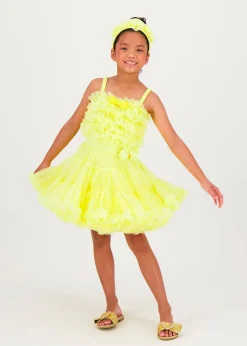 Angel's Face Gonna in Tulle Gialla per Bambine