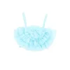 Angel's Face Top Celeste con Tulle Rosetta per Bambine