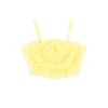 Angel's Face Top Giallo con Tulle Rosetta per Bambine