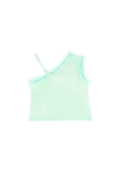 Angel's Face Top Menta con Fiore Reese per Bambine