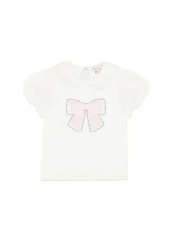 Angel's Face T-shirt Bianca con Stampa Mallory per Bambine
