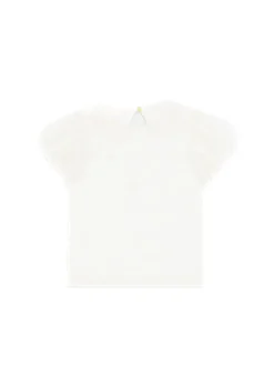 Angel's Face T-shirt Bianca con Stampa Mallory per Bambine