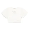 Angel's Face T-shirt Crop Panna per Bambine