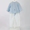 Barcellino Camicia Cielo con Pantaloni a Righe