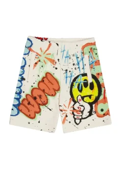 Barrow Kids Bermuda Crema con Stampa per Bambini