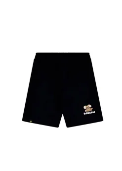 Barrow Kids Bermuda Neri con Stampa per Bambini