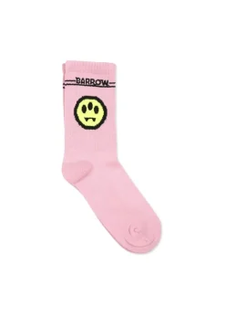 Barrow Kids Calzini Rosa con Stampa Smile