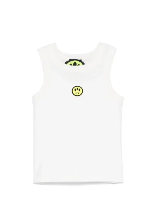 Barrow Kids Canotta Bianca con Smile per Bambine