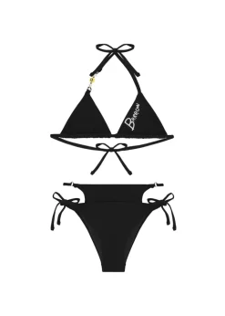 Barrow Kids Costume Bikini Nero con Logo per Bambine