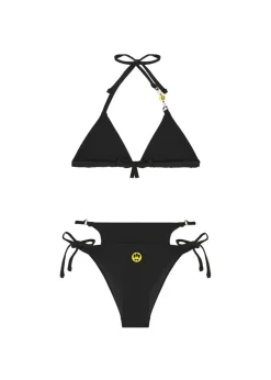 Barrow Kids Costume Bikini Nero con Logo per Bambine