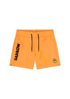 Barrow Kids Costume Boxer Arancione Fluo con Logo per Bambini