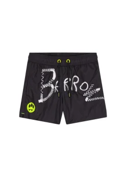 Barrow Kids Costume Boxer Nero con Stampa per Bambini