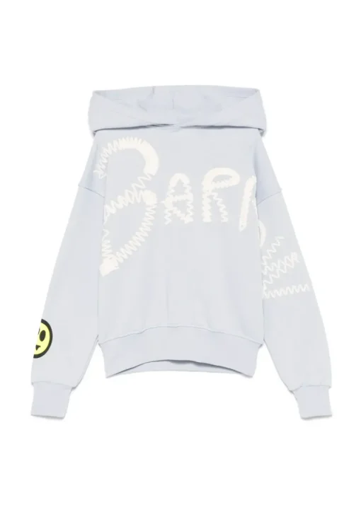 Barrow Kids Felpa con Cappuccio Celeste con Stampa per Bambini