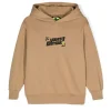 Barrow Kids Felpa con Cappuccio Beige con Stampa per Bambini