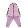 Barrow Kids Felpa con Pantaloni Rosa con Logo per Neonate