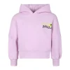 Barrow Kids Felpa Lavanda con Cappuccio con Stampa Logo per Bambine