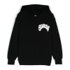 Barrow Kids Felpa Nera con Cappuccio con Stampa Logo per Bambini