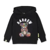 Barrow Kids Felpa Nera con Cappuccio con Stampa per Neonati