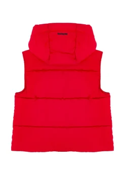 Barrow Kids Giubbino Gilet Rosso con Cappuccio per Bambini