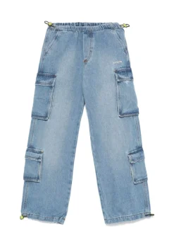 Barrow Kids Jeans Cargo Denim Chiaro per Bambini