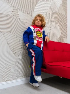 Barrow Kids Pantaloni Blu con Logo per Bambini