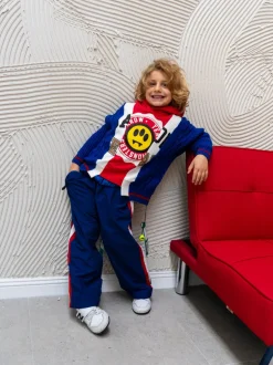 Barrow Kids Pantaloni Blu con Logo per Bambini
