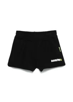 Barrow Kids Short Nero con Logo per Bambine