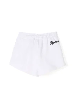 Barrow Kids Shorts Bianchi con Smiles per Bambine