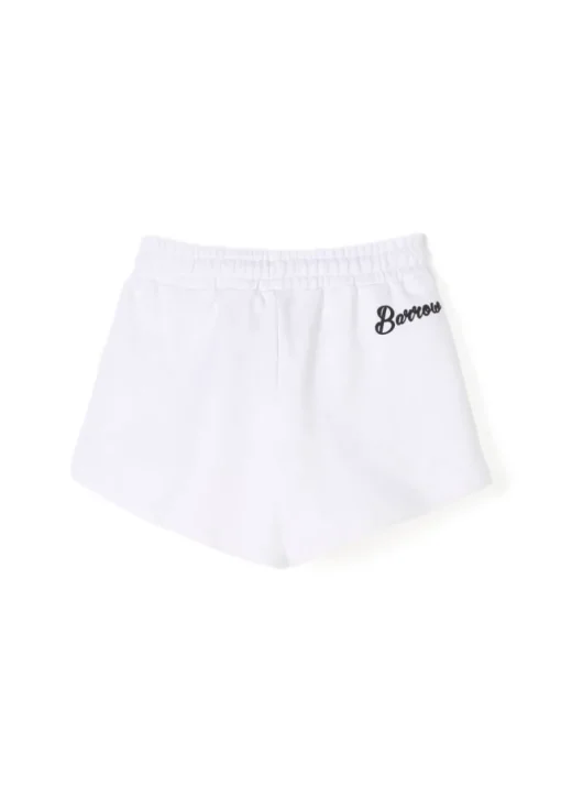 Barrow Kids Shorts Bianchi con Smiles per Bambine