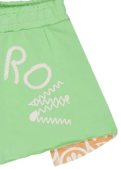 Barrow Kids Shorts Verdi con Stampa per Bambine