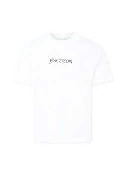 Barrow Kids T-shirt Bianca con Stampa Retro per Bambine