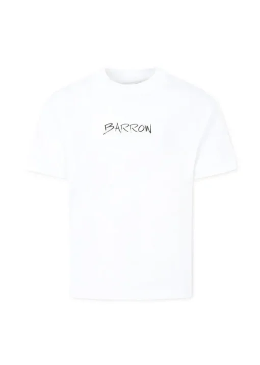 Barrow Kids T-shirt Bianca con Stampa Retro per Bambine