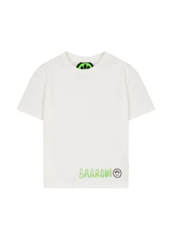 Barrow Kids T-shirt Bianca con Stampa Logo per Bambini