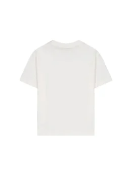 Barrow Kids T-shirt Bianca con Stampa Logo per Bambini