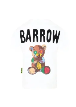 Barrow Kids T-shirt Bianca con Stampa Logo