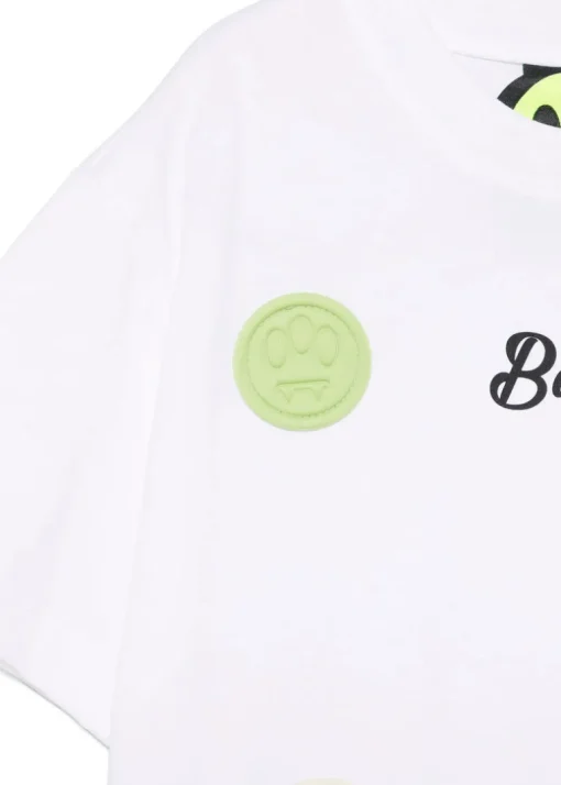 Barrow Kids T-shirt Bianca con Smile Multicolor per Bambine