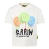 Barrow Kids T-shirt Crema con Stampa Smiles per Bambini