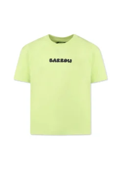 Barrow Kids T-shirt Lime con Stampa Retro per Bambini