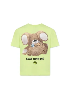 Barrow Kids T-shirt Lime con Stampa Retro per Bambini