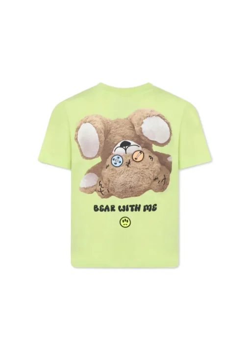 Barrow Kids T-shirt Lime con Stampa Retro per Bambini