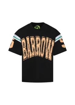 Barrow Kids T-shirt Nera con Stampa Logo per Bambini