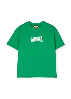 Barrow Kids T-shirt Verde con Stampa per Bambini
