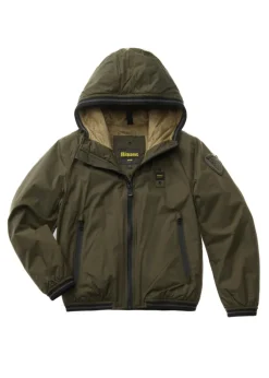 Blauer Kids Giubbino a Vento Verde Cedric per Bambini