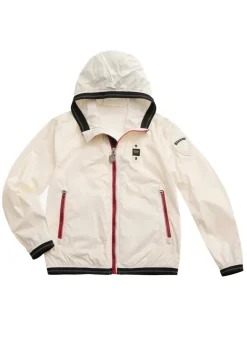 Blauer Kids Giubbino a Vento Nastrato Dodge Bianco per Bambini