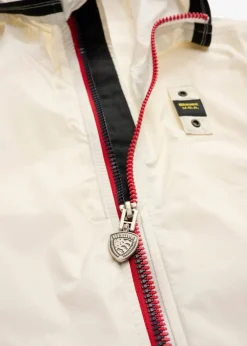 Blauer Kids Giubbino a Vento Nastrato Dodge Bianco per Bambini